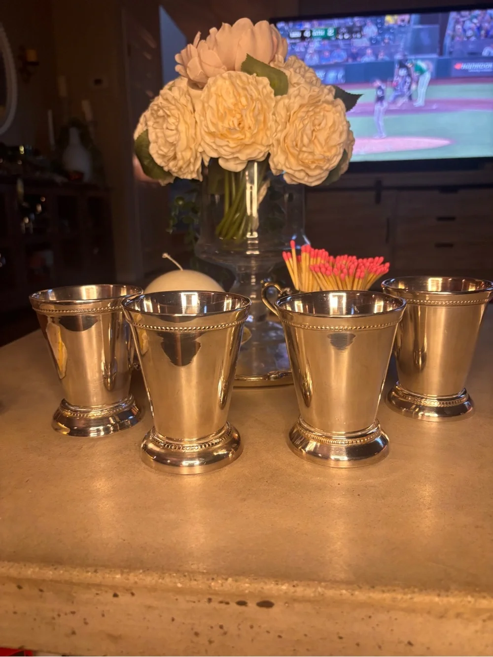 Classic Silver-Plated Julep Cups - Set of 4
